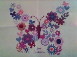 Cross stitch square for Ellie P's quilt