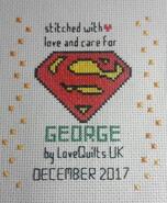 Cross stitch square for George G's quilt