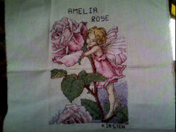 Cross stitch square for Amelia Rose's quilt