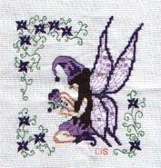 Cross stitch square for Amelia Rose's quilt