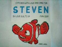 Cross stitch square for Steven L's quilt