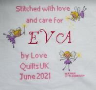 Cross stitch square for Eva L's quilt