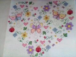 Cross stitch square for Layla B's quilt