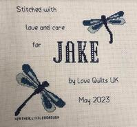 Cross stitch square for Jake B's quilt