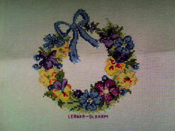 Cross stitch square for Chantelle J's quilt