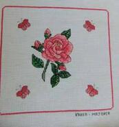 Cross stitch square for Rhea T's quilt