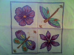 Cross stitch square for Georgina P's quilt