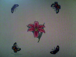 Cross stitch square for Georgina P's quilt