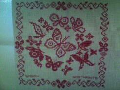 Cross stitch square for Georgina P's quilt