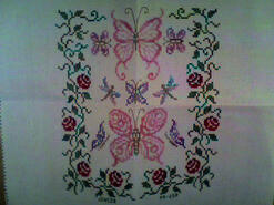 Cross stitch square for Georgina P's quilt
