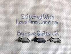 Cross stitch square for Georgia C's quilt