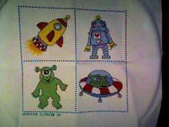 Cross stitch square for Luke S's quilt