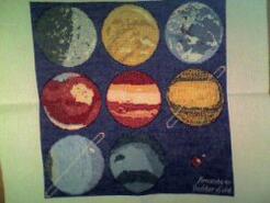 Cross stitch square for Luke S's quilt