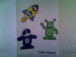 Cross stitch square for Luke S's quilt