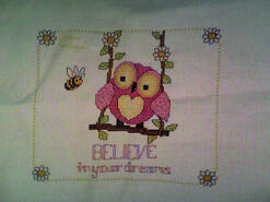 Cross stitch square for Daisy L's quilt
