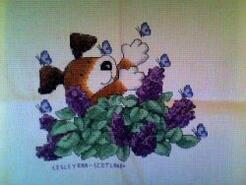 Cross stitch square for Isabella S's quilt