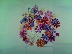 Cross stitch square for Isabella S's quilt