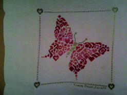 Cross stitch square for Isabella S's quilt