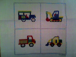 Cross stitch square for Cody G's quilt