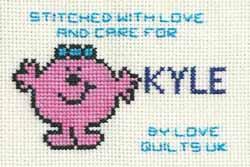 Cross stitch square for Kyle S's quilt