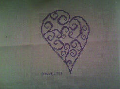 Cross stitch square for Nix L's quilt