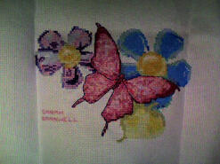 Cross stitch square for Chelsea L's quilt