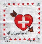 Cross stitch square for Oliver R's quilt