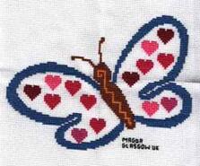 Cross stitch square for Lilia Rania's quilt