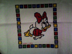 Cross stitch square for Hannah B's quilt