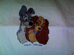 Cross stitch square for Hannah B's quilt