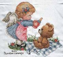 Cross stitch square for Charlie H's quilt