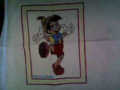 Cross stitch square for Zac K's quilt