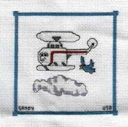 Cross stitch square for William M's quilt