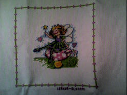 Cross stitch square for Sarah B's quilt