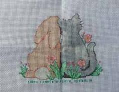 Cross stitch square for Georgia C's quilt