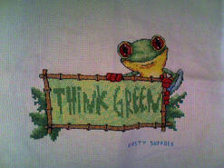 Cross stitch square for Travis B's quilt