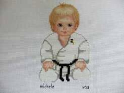 Cross stitch square for Finley T's quilt