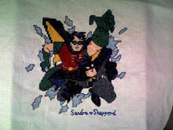 Cross stitch square for Callum W 2's quilt