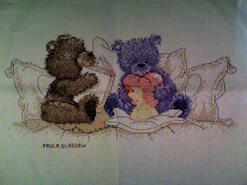 Cross stitch square for Spencer M's quilt