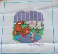 Cross stitch square for Erin's quilt
