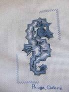 Cross stitch square for Isla W's quilt