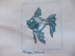 Cross stitch square for Benjamin H's quilt