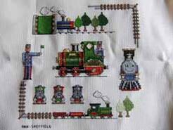 Cross stitch square for Finley G's quilt