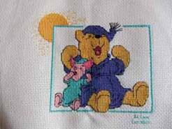 Cross stitch square for Miley I's quilt
