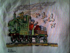 Cross stitch square for Finley G's quilt