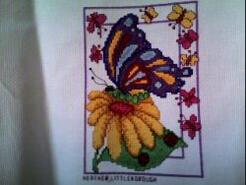 Cross stitch square for Abigail K's quilt