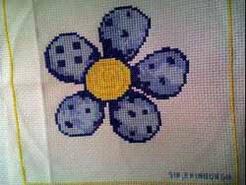 Cross stitch square for Evie D's quilt