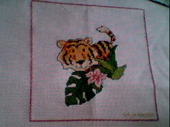 Cross stitch square for Alfie A's quilt