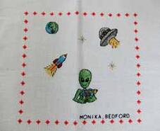 Cross stitch square for Lennon S's quilt
