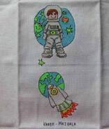 Cross stitch square for Lennon S's quilt